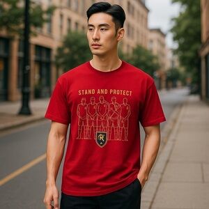 Real Salt Lake adidas Red Stand and Protect Tee